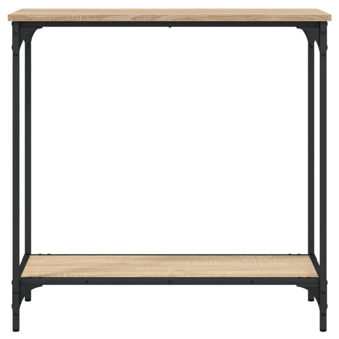 Tavolo Consolle Rovere Sonoma 75x30,5x75 cm Legno Agglomerato 837708