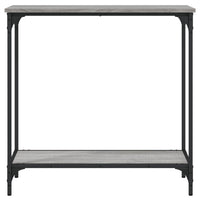 Tavolino Consolle Grigio Sonoma 75x30,5x75 cm Legno Multistrato 837710