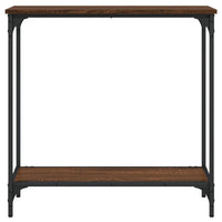 Tavolino Consolle Rovere Marrone 75x30,5x75cm Legno Multistrato 837711
