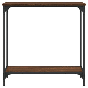 Tavolino Consolle Rovere Marrone 75x30,5x75cm Legno Multistrato 837711