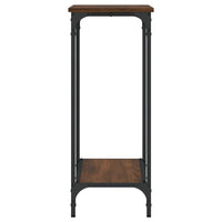 Tavolino Consolle-Tavolino da soggiorno-Tavolo Rovere Marrone 75x30,5x75cm Legno Multistrato