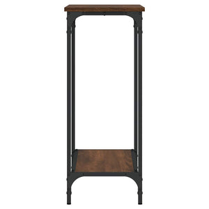 Tavolino Consolle-Tavolino da soggiorno-Tavolo Rovere Marrone 75x30,5x75cm Legno Multistrato