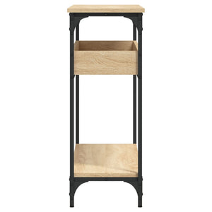 Tavolo Consolle con Ripiano Rovere Sonoma 100x29x75cm Legno Aggregato 837718