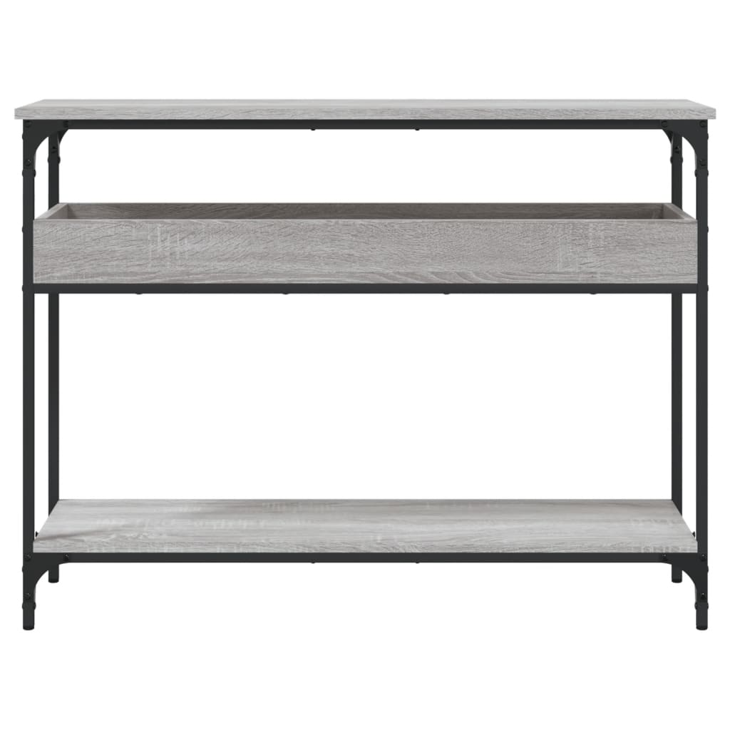 Tavolo Consolle Ripiano Grigio Sonoma 100x29x75cm Multistrato 837720