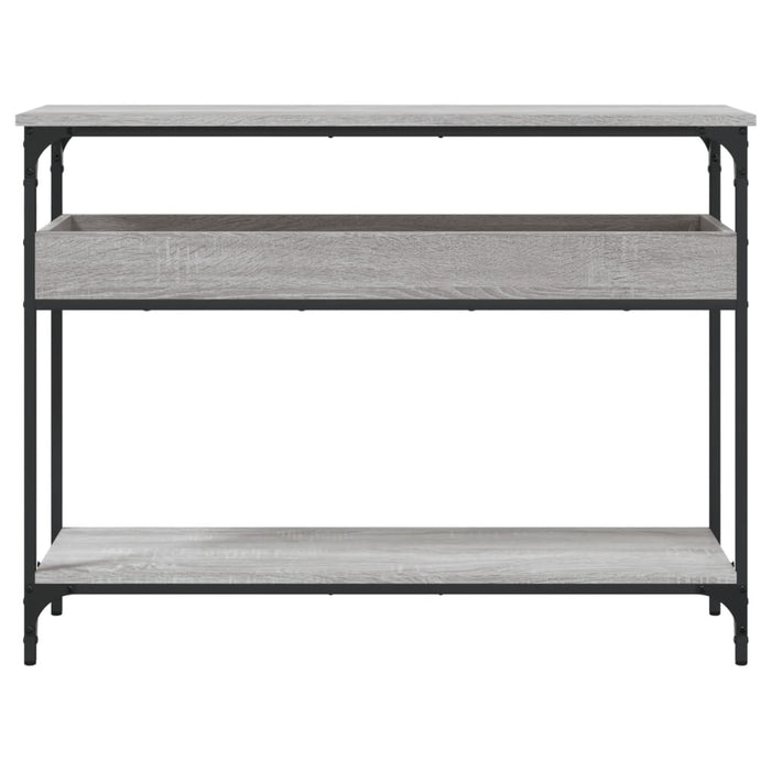 Tavolo Consolle Ripiano Grigio Sonoma 100x29x75cm Multistrato 837720