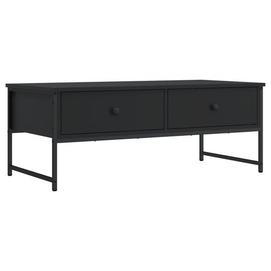 Tavolino da Salotto Nero 101x49x39,5 cm in Legno Multistrato 837737