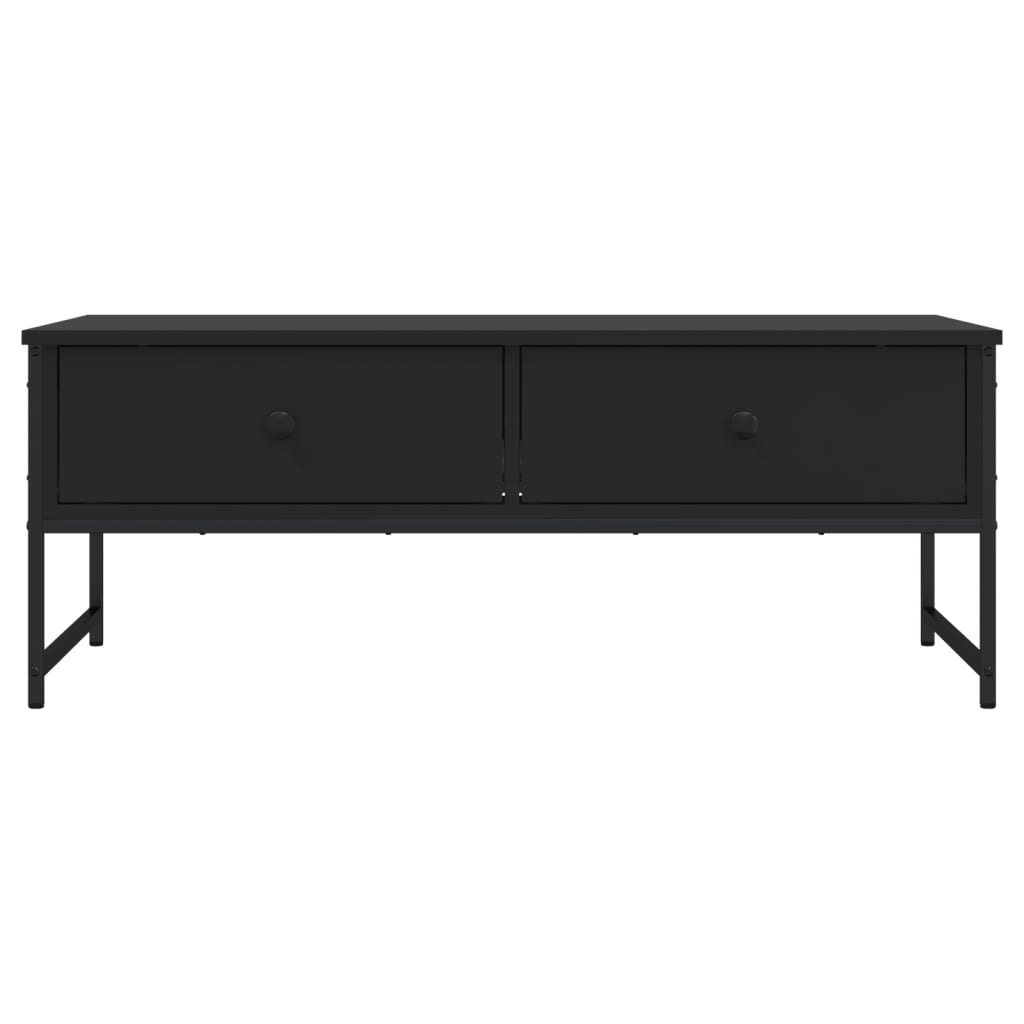 Tavolino da Salotto Nero 101x49x39,5 cm in Legno Multistrato 837737
