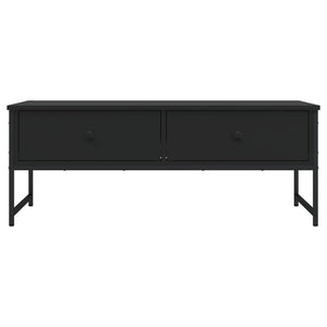 Tavolino da Salotto Nero 101x49x39,5 cm in Legno Multistrato 837737