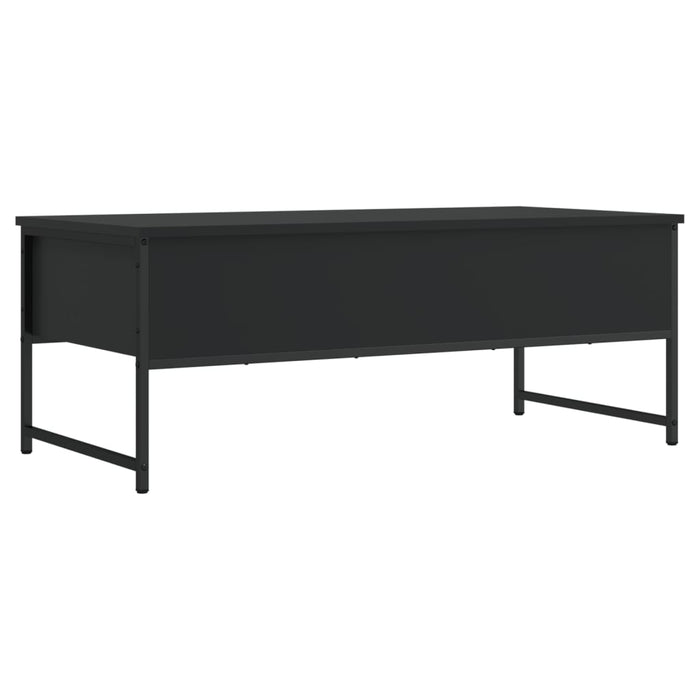 Tavolino da Salotto Nero 101x49x39,5 cm in Legno Multistrato 837737