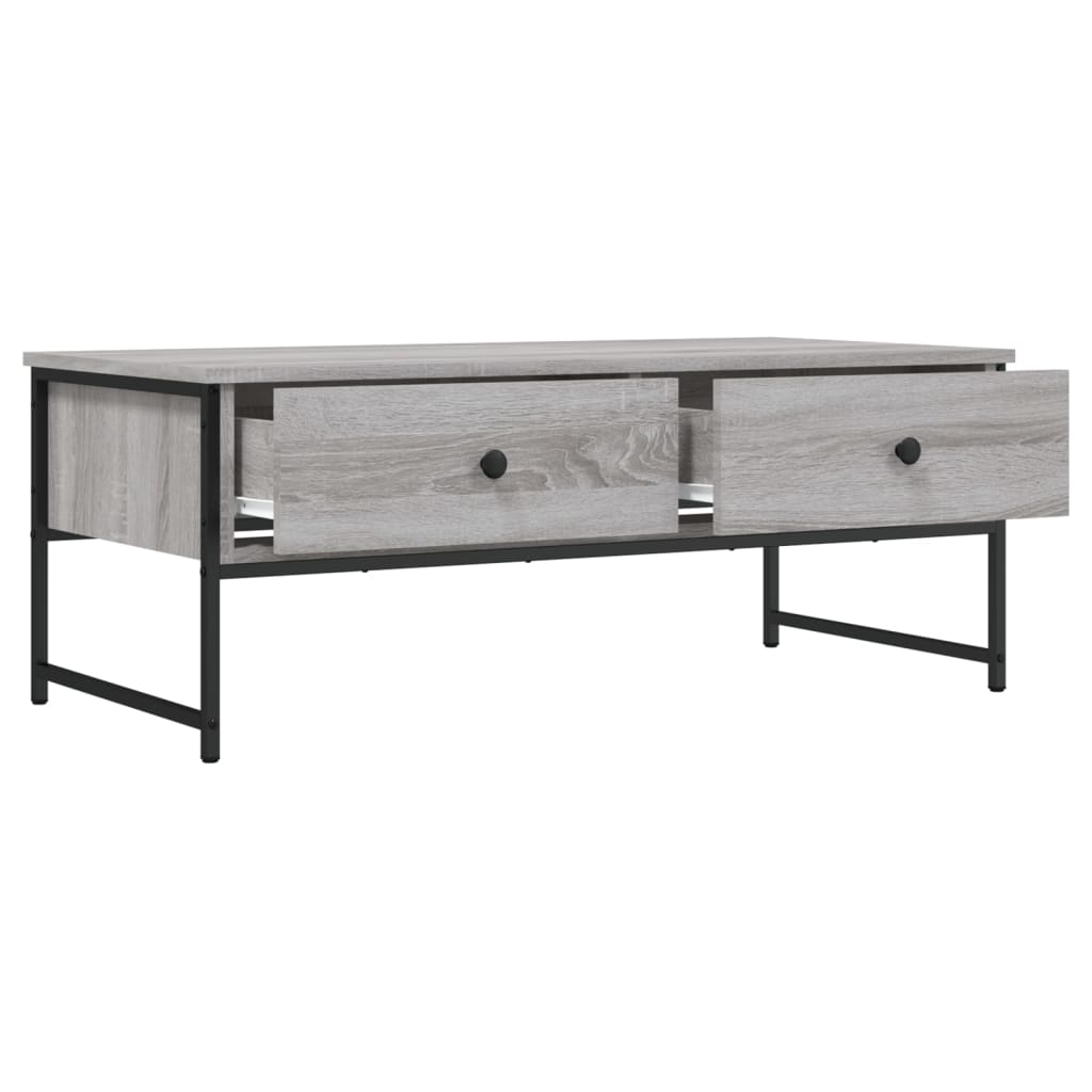 Tavolino Salotto Grigio Sonoma 101x49x39,5 cm Legno Multistrato 837740