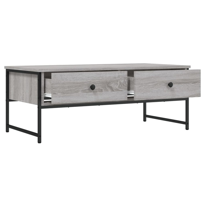 Tavolino Salotto Grigio Sonoma 101x49x39,5 cm Legno Multistrato 837740