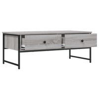 Tavolino Salotto Grigio Sonoma 101x49x39,5 cm Legno Multistrato
