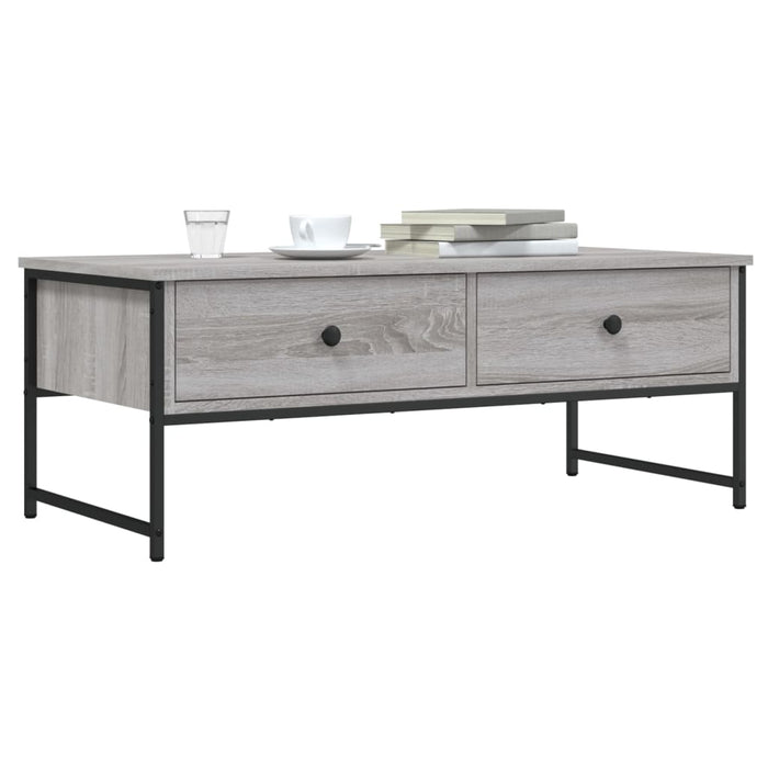 Tavolino Salotto Grigio Sonoma 101x49x39,5 cm Legno Multistrato 837740