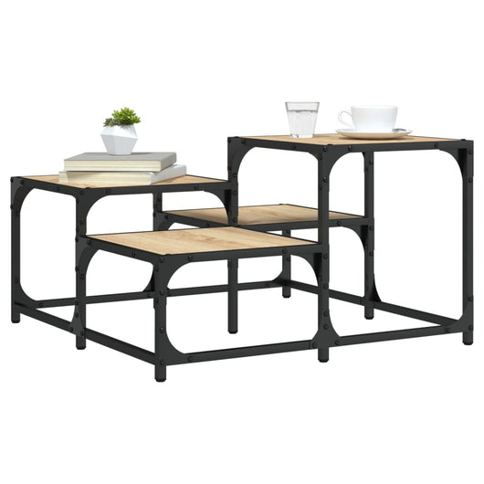 Tavolino da Salotto Rovere Sonoma 68x68x40 cm Legno Multistratocod mxl 134201