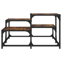 Tavolino da Salotto Rovere Fumo 68x68x40cm in Legno Multistrato 837749