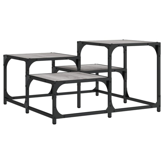 Tavolino da Salotto Grigio Sonoma 68x68x40 cm Legno Multistratocod mxl 110185