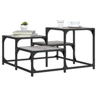 Tavolino da Salotto Grigio Sonoma 68x68x40 cm Legno Multistratocod mxl 110185