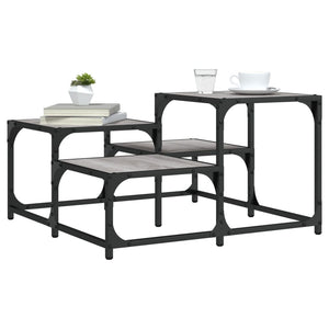 Tavolino da Salotto Grigio Sonoma 68x68x40 cm Legno Multistratocod mxl 110185