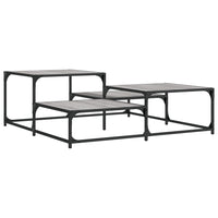 Tavolino Salotto Grigio Sonoma 107x107x40 cm Legno Multistrato 837755