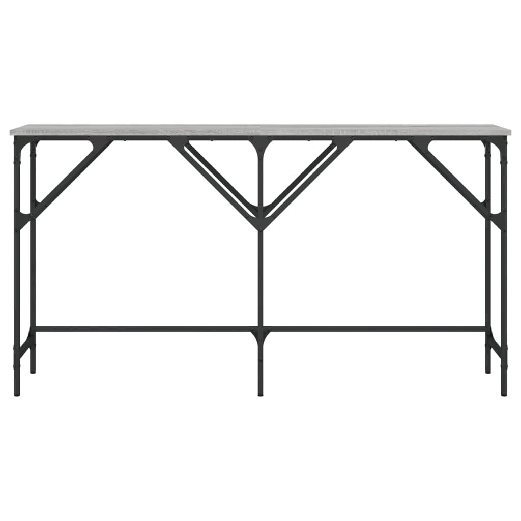 Tavolo Consolle Grigio Sonoma 140x29x75 cm in Legno Multistrato 837760
