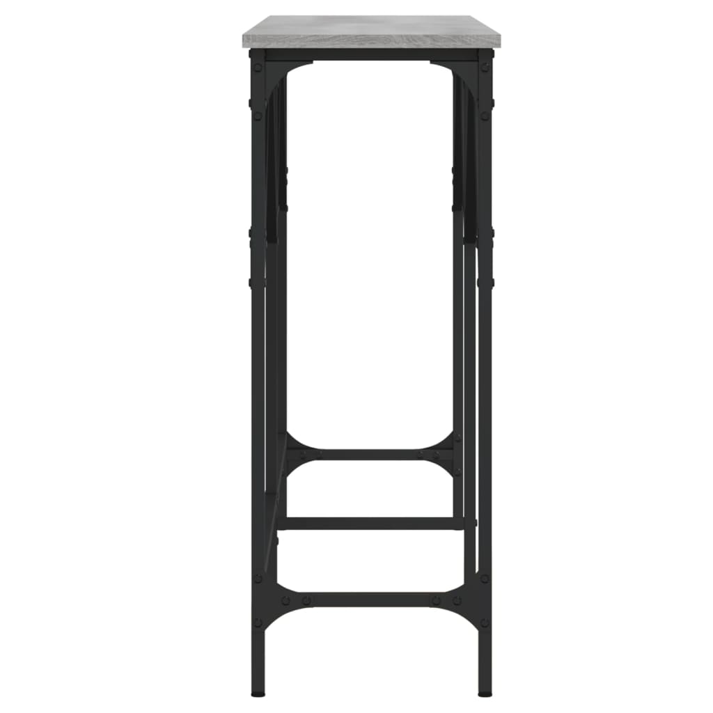 Tavolo Consolle Grigio Sonoma 140x29x75 cm in Legno Multistrato 837760