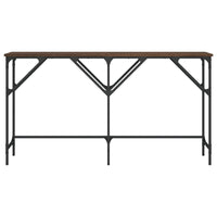 Tavolino Consolle Rovere Marrone 140x29x75 cm Legno Multistrato 837761