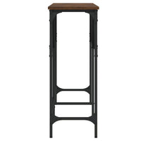 Tavolino Consolle Rovere Marrone 140x29x75 cm Legno Multistrato 837761