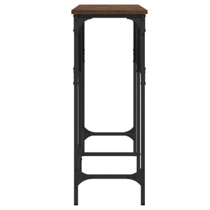 Tavolino Consolle Rovere Marrone 140x29x75 cm Legno Multistrato 837761