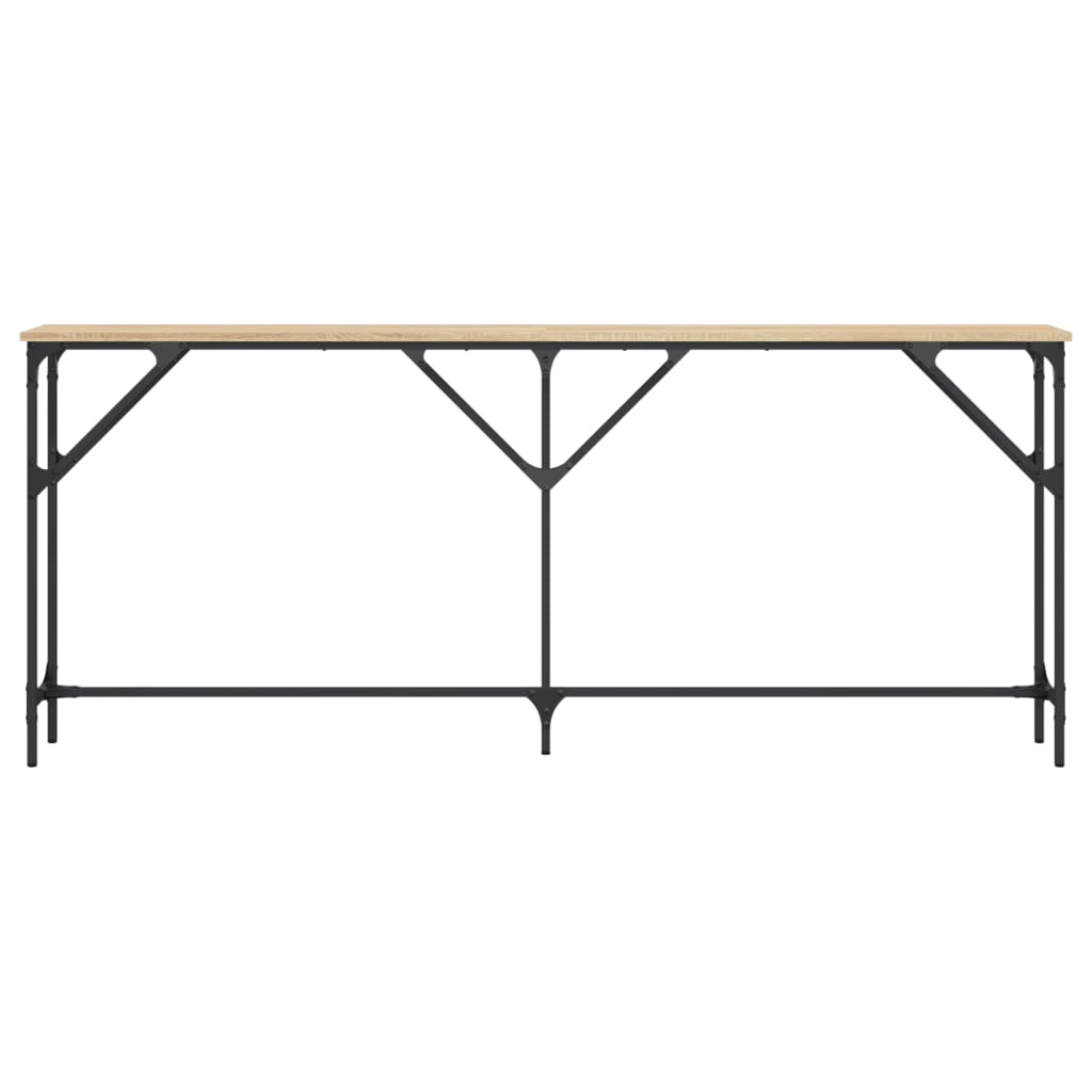 Tavolo Consolle Rovere Sonoma 180x23x75 cm in Legno Multistrato