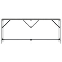 Tavolo Consolle Grigio Sonoma 180x23x75 cm in Legno Multistrato 837770