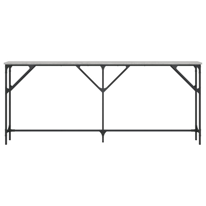 Tavolo Consolle Grigio Sonoma 180x23x75 cm in Legno Multistrato 837770