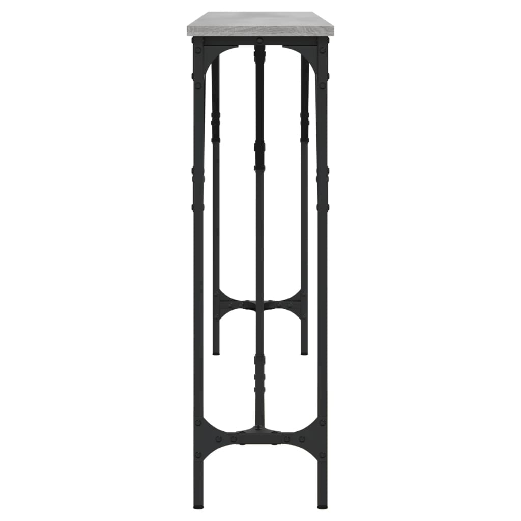 Tavolo Consolle Grigio Sonoma 180x23x75 cm in Legno Multistrato 837770