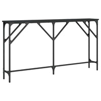 Tavolino Consolle-Tavolino da soggiorno-Tavolo Nero 140x23x75 cm in Legno Multistrato