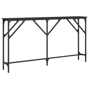 Tavolino Consolle-Tavolino da soggiorno-Tavolo Nero 140x23x75 cm in Legno Multistrato