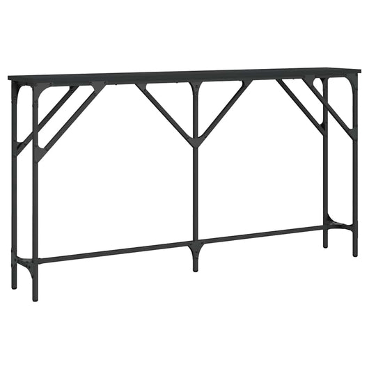 Tavolino Consolle-Tavolino da soggiorno-Tavolo Nero 140x23x75 cm in Legno Multistrato