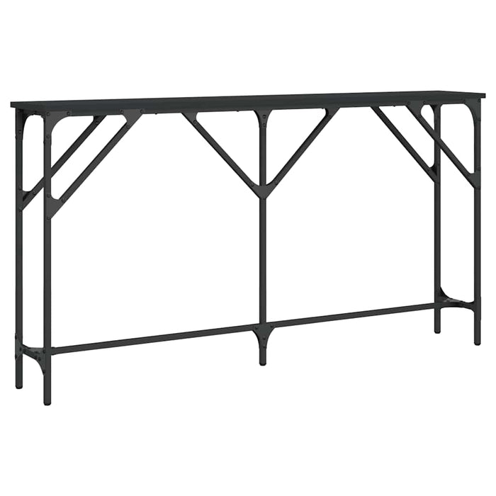Tavolino Consolle-Tavolino da soggiorno-Tavolo Nero 140x23x75 cm in Legno Multistrato