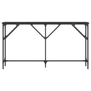 Tavolino Consolle Nero 140x23x75 cm in Legno Multistrato 837772