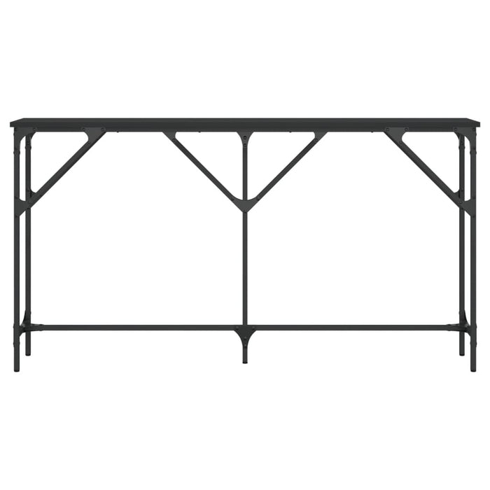 Tavolino Consolle Nero 140x23x75 cm in Legno Multistrato 837772
