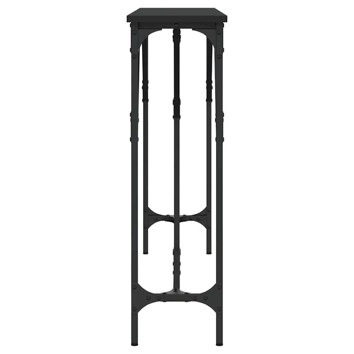 Tavolino Consolle-Tavolino da soggiorno-Tavolo Nero 140x23x75 cm in Legno Multistrato
