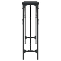 Tavolino Consolle Nero 140x23x75 cm in Legno Multistrato 837772