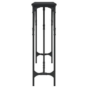 Tavolino Consolle Nero 140x23x75 cm in Legno Multistrato 837772