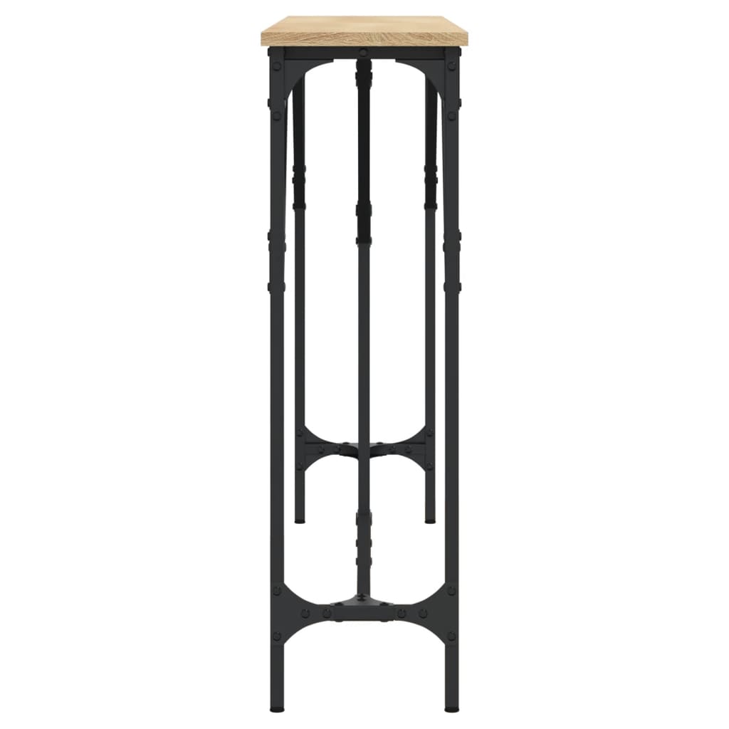 Tavolino Consolle Rovere Sonoma 140x23x75 cm Legno Multistrato 837773