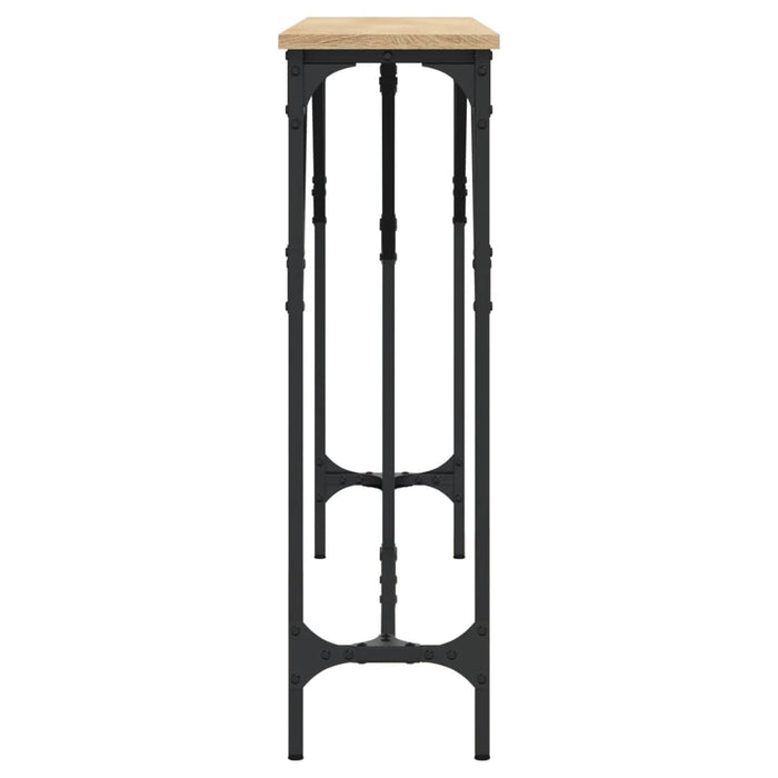 Tavolino Consolle Rovere Sonoma 140x23x75 cm Legno Multistrato 837773