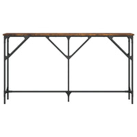 Tavolo Consolle Rovere Fumo 140x23x75 cm in Legno Multistrato 837774