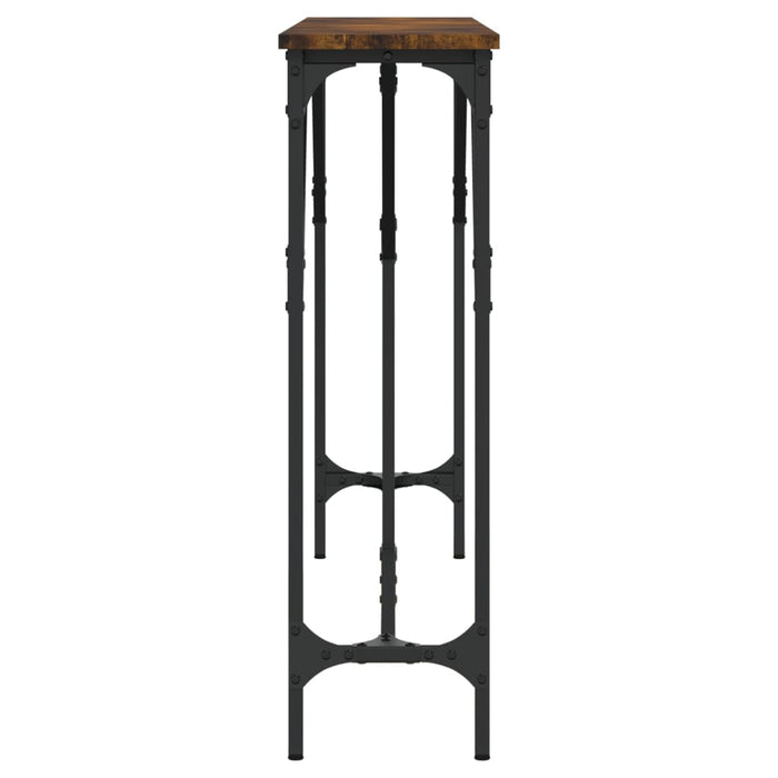 Tavolo Consolle Rovere Fumo 140x23x75 cm in Legno Multistrato 837774