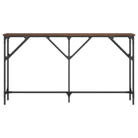 Tavolino Consolle Rovere Marrone 140x23x75 cm Legno Multistrato 837776