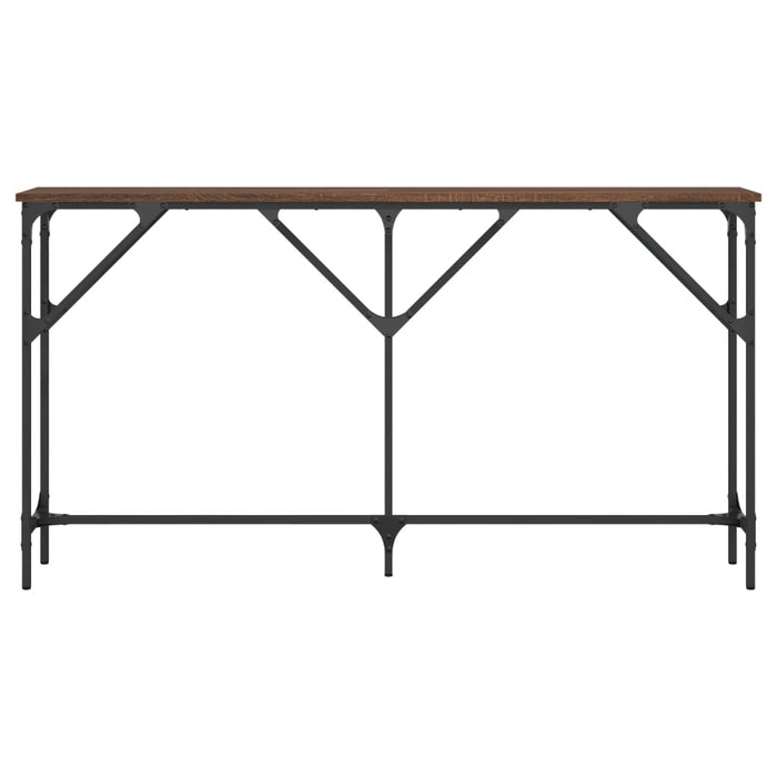 Tavolino Consolle Rovere Marrone 140x23x75 cm Legno Multistrato 837776