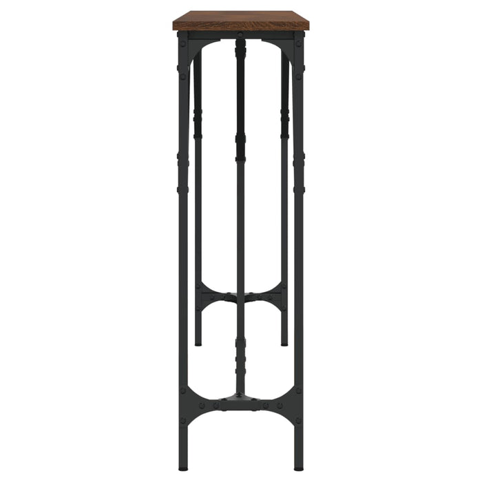 Tavolino Consolle-Tavolino da soggiorno-Tavolo Rovere Marrone 140x23x75 cm Legno Multistrato