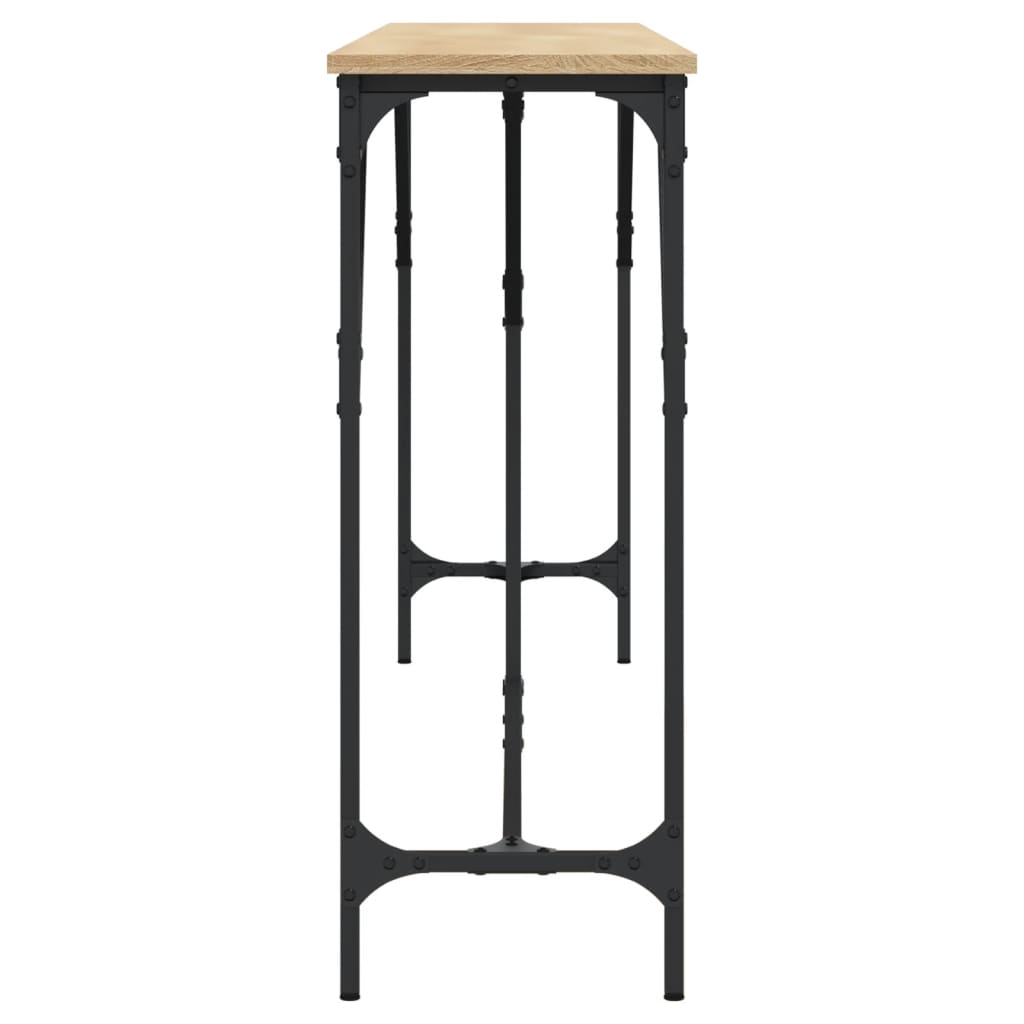 Tavolo Consolle Rovere Sonoma 200x29x75 cm in Legno Multistrato