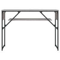 Tavolo Consolle Ripiano Grigio Sonoma 105x30x75cm Multistrato 837795